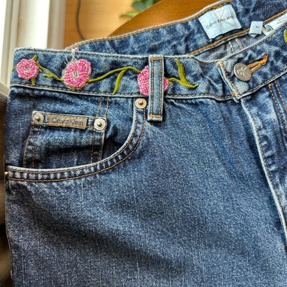 Vintage Embroidered Calvin Klein Bootcut Jeans